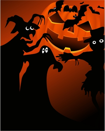 Halloween background のイラスト素材