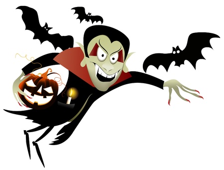 Halloween flying vampire のイラスト素材