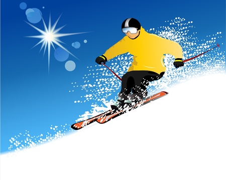 Skier のイラスト素材