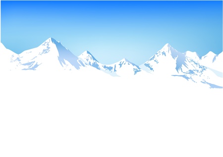 Winter mountainsのイラスト素材