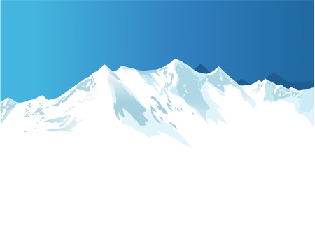 Winter mountainsのイラスト素材