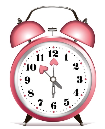 Valentine alarm clock のイラスト素材