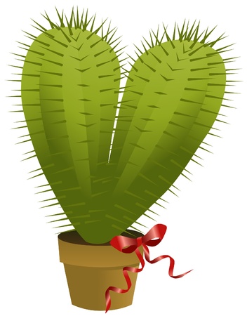 Cactus heartのイラスト素材