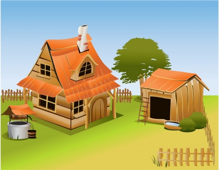 Cartoon farmのイラスト素材