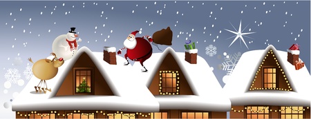 Santa Claus  top secret missionのイラスト素材