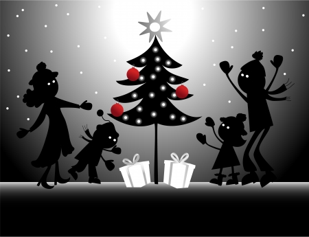 Christmas holidays のイラスト素材