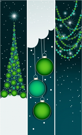 Christmas banners のイラスト素材