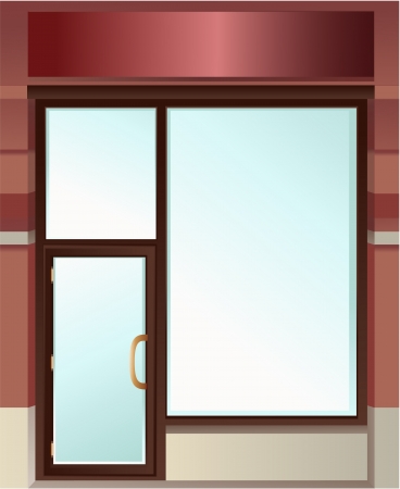 Shop windowのイラスト素材