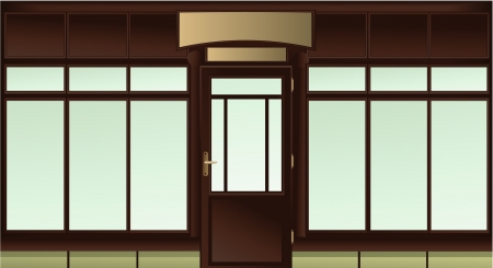 Shop windowのイラスト素材