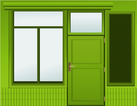 Shop windowのイラスト素材