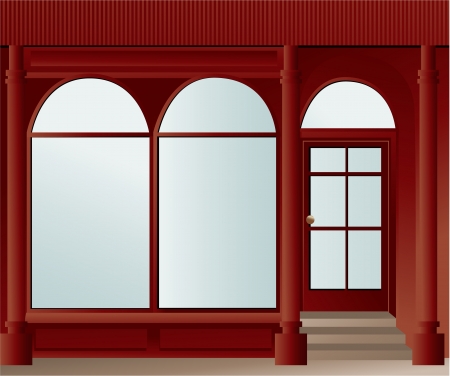 Shop windowのイラスト素材