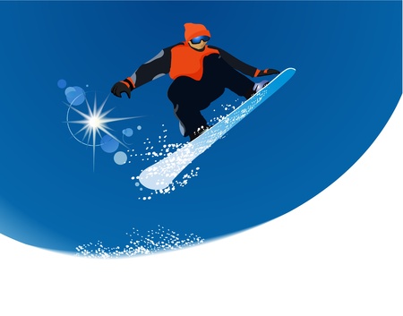 Snowboarderのイラスト素材