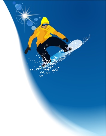 Snowboarderのイラスト素材