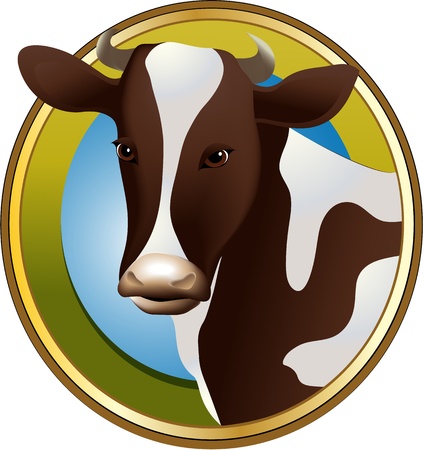 Farm cowのイラスト素材