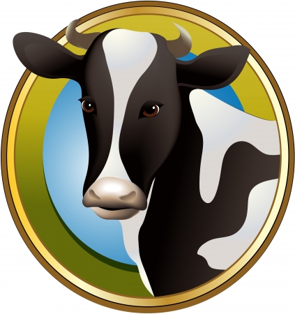 Farm cowのイラスト素材