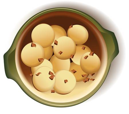 Dumplings with meat のイラスト素材