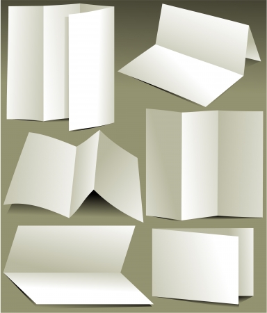 Blank white brochuresのイラスト素材