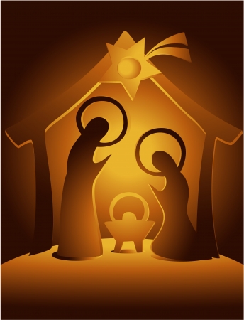 Nativity scene のイラスト素材
