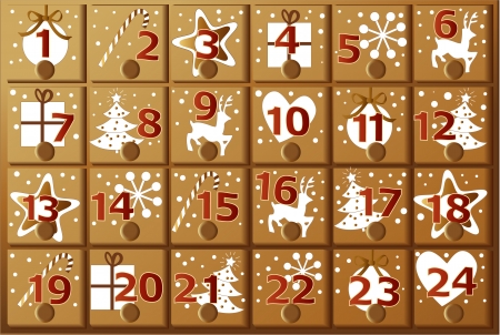 Advent calendarのイラスト素材