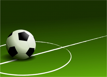 Football background with soccer fieldのイラスト素材