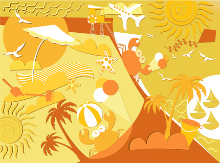 Abstract summer backgroundのイラスト素材
