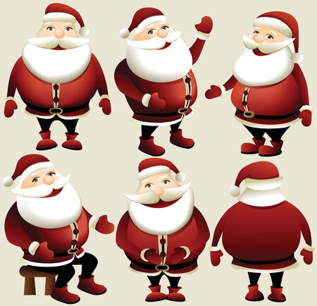 Cartoon Santa Clausのイラスト素材