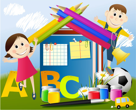 Back to Schoolのイラスト素材