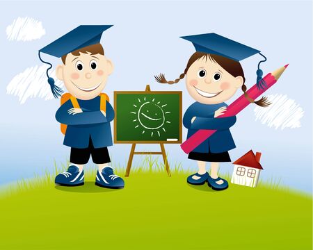 Back to Schoolのイラスト素材