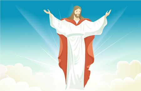 Resurrected Jesus Christのイラスト素材