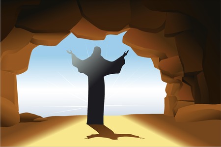 Resurrected Jesus Christのイラスト素材