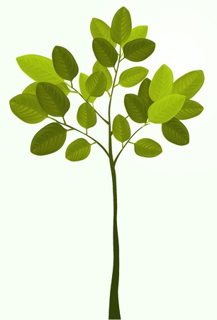 Illustration of simple treeのイラスト素材