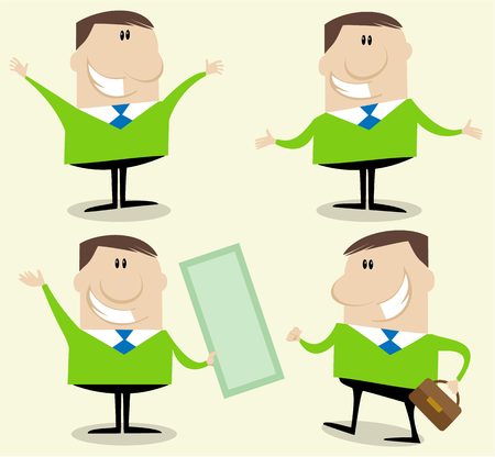 Businessman counselor characterのイラスト素材