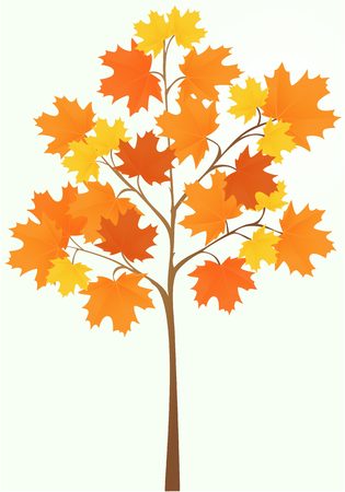 Illustration of simple treeのイラスト素材