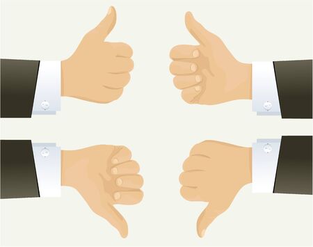Businessman hand showing okay signのイラスト素材