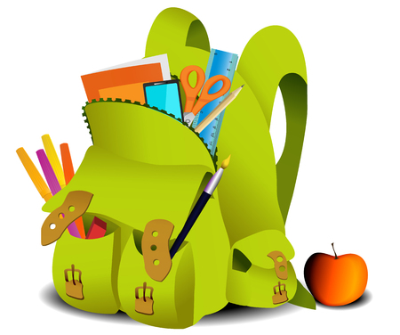school bagのイラスト素材
