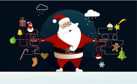 Santa Claus ideasのイラスト素材
