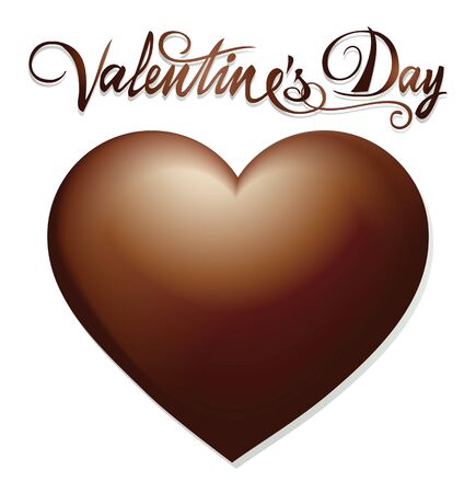 Chocolate Valentines heartのイラスト素材