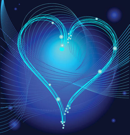 Valentines abstract background with heartのイラスト素材