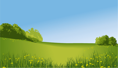 Rural landscapeのイラスト素材