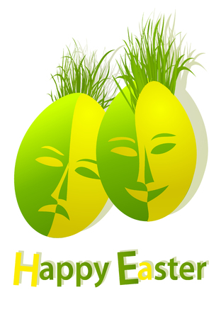 easter eggsのイラスト素材