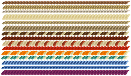 Set of useful rope pattern brushesのイラスト素材