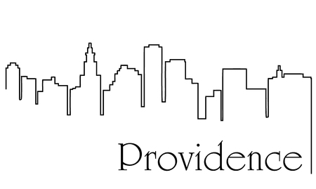 Providence city drawing line abstractのイラスト素材