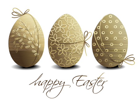Holiday  with Easter eggsのイラスト素材