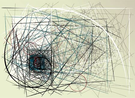 Abstract   with charcoal linesのイラスト素材