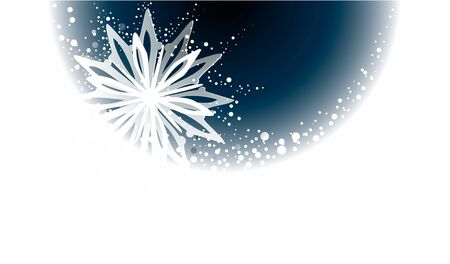Christmas abstract background with snow and starsのイラスト素材