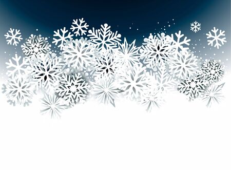 Christmas abstract  with snow and starsのイラスト素材