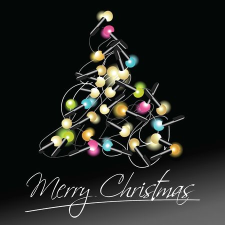 Christmas tree design - holiday backgroundのイラスト素材