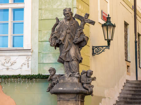 John of Nepomuk - Prague cornerのeditorial素材