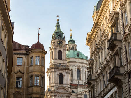 The Church of St Nicholas in Prague -  Capital City of the Czech Republic, Baroque Architectureの写真素材