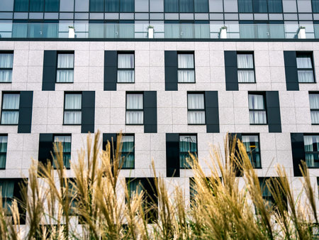 Detail of an Apartment Buildings Windows